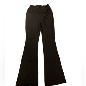 Shein- wide leg black leggings- size XS